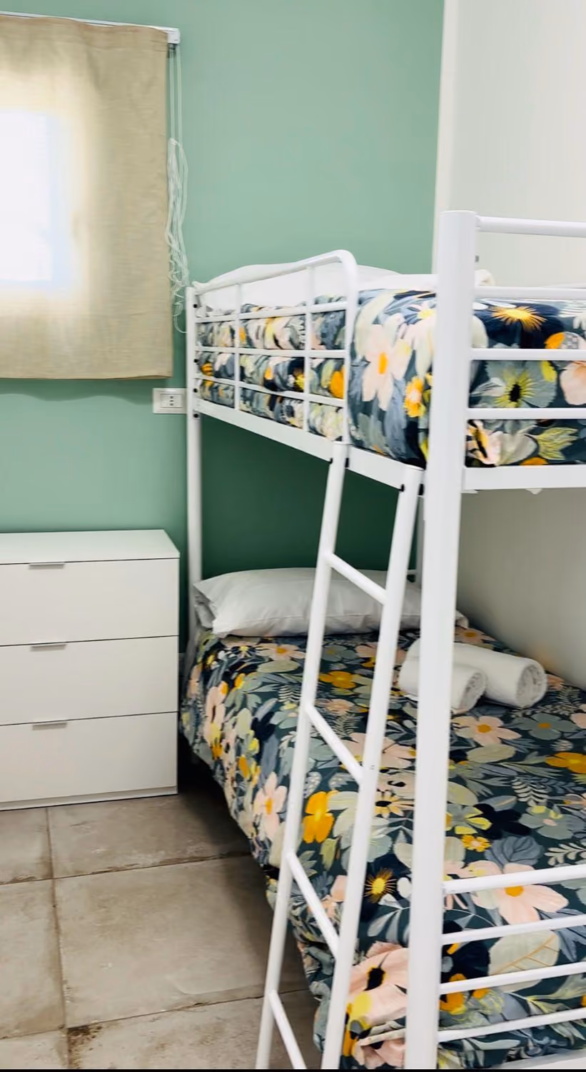 La camera con letto a castello